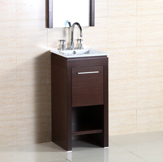 16" In Single Sink Vanity - Luxe Bathroom Vanities
