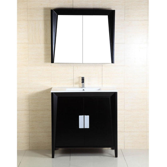 Bellaterra 36" Home Mirrored cabinet - Luxe Bathroom Vanities