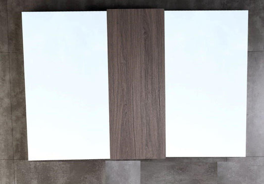 Bellaterra Home 48 in. Wood framed mirror with cabinet - Luxe Bathroom Vanities