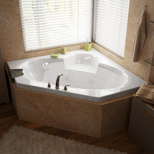 Atlantis Whirlpools Sublime 60 x 60 Corner Air & Whirlpool Jetted Bathtub - Luxe Bathroom Vanities Luxury Bathroom Fixtures Bathroom Furniture