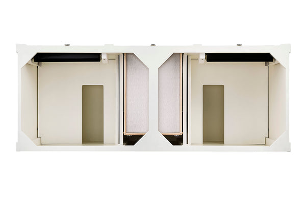 James Martin Brittany 60" Double Vanity (Cabinet Only) - Luxe Bathroom Vanities