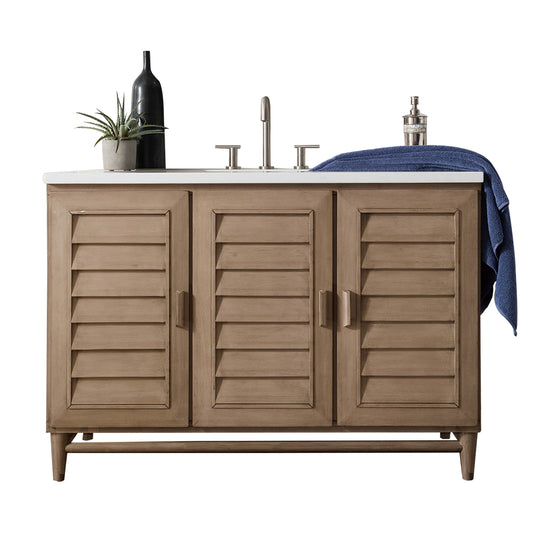 James Martin Portland 48" Single Vanity with 3 CM Countertop - Luxe Bathroom Vanities