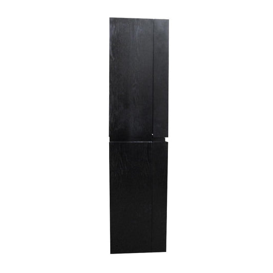Bellaterra Home Wall Mount Linen Cabinet- Black - Luxe Bathroom Vanities