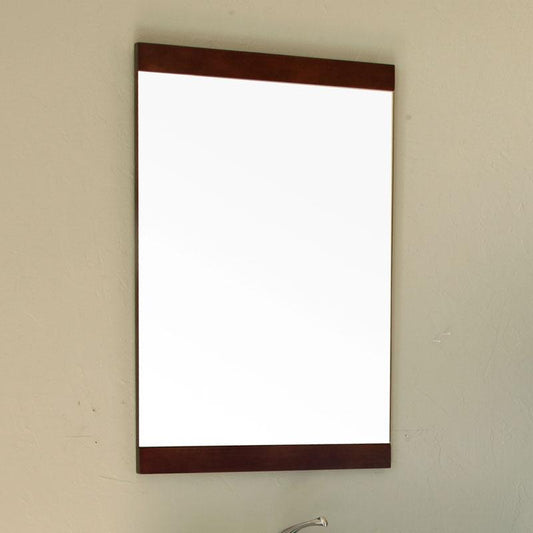 Bellaterra Home 19.7 in Mirror-Dark walnut-wood - Luxe Bathroom Vanities