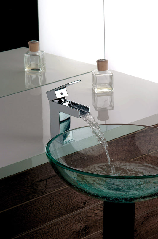 LaToscana DAX Waterfall Single Handle Lavatory Faucet - Luxe Bathroom Vanities