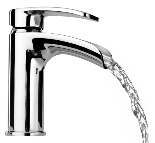 LaToscana OVO Small Waterfall Single Handle Lavatory Faucet - Luxe Bathroom Vanities