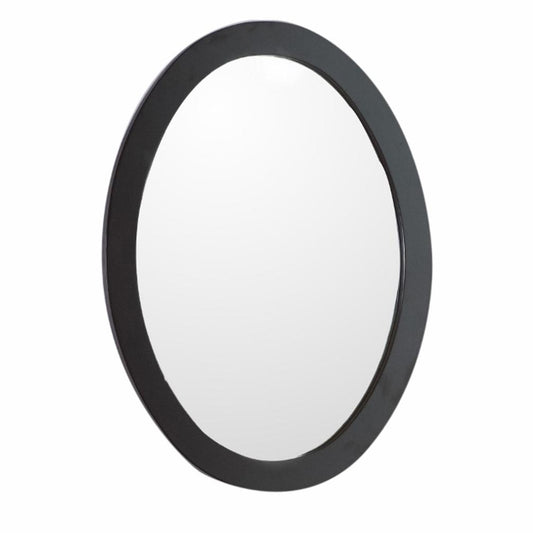 Bellaterra Home Oval framed mirror-manufactured wood - Luxe Bathroom Vanities