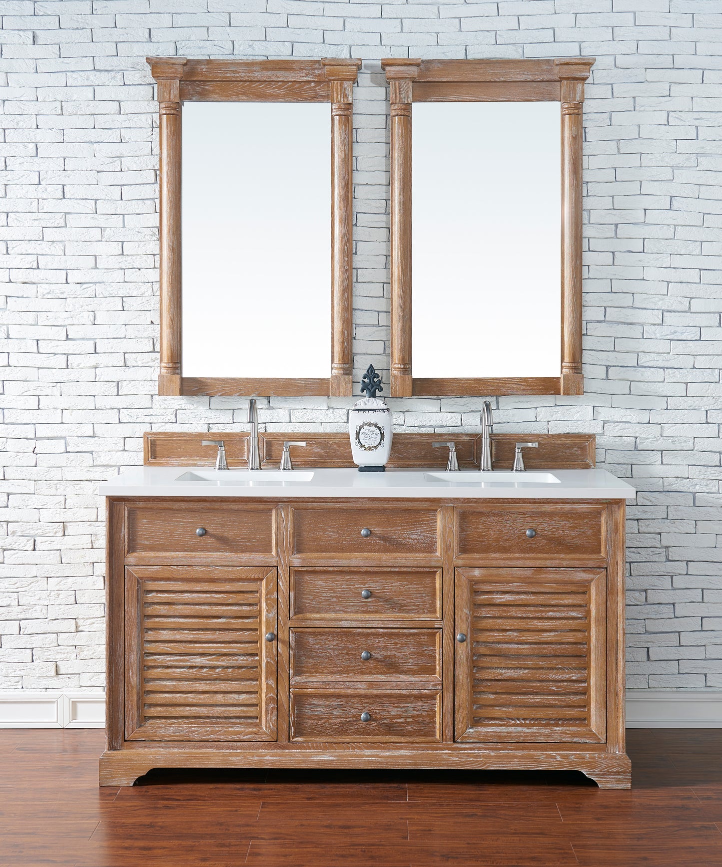 James Martin Savannah 60" Double Vanity with 3 CM Countertop - Luxe Bathroom Vanities