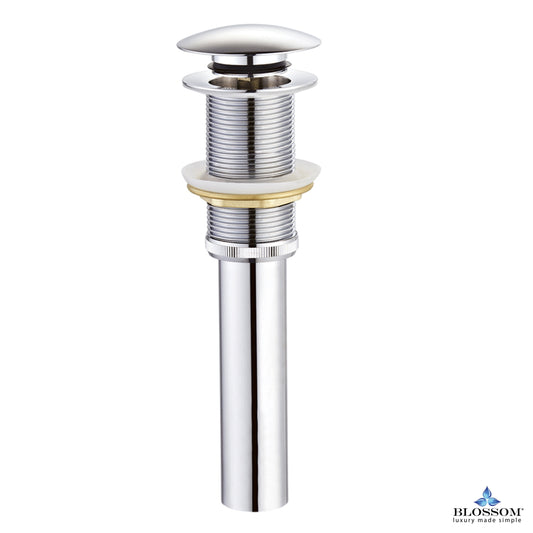 Blossom 1-1/4"  Brass pop up drain with no overflow - Luxe Bathroom Vanities Luxury Bathroom Fixtures Bathroom Furniture