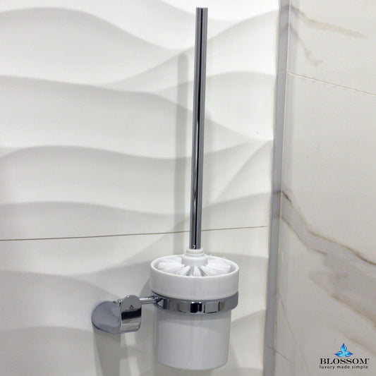 Blossom Toilet Brush Holder - Chrome BA0210801 - Luxe Bathroom Vanities Luxury Bathroom Fixtures Bathroom Furniture