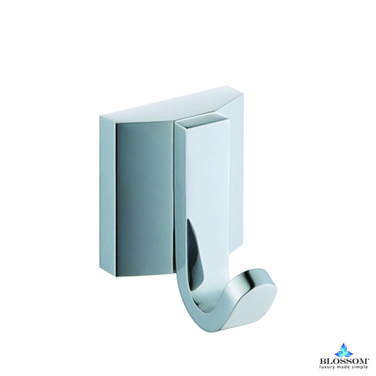 Blossom Robe Hook - Chrome BA0220101 - Luxe Bathroom Vanities Luxury Bathroom Fixtures Bathroom Furniture