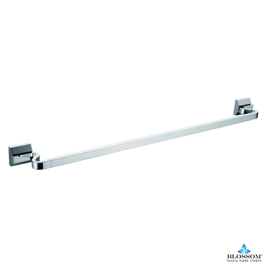 Blossom 24" Single Towel Bar - Chrome BA0220601 - Luxe Bathroom Vanities Luxury Bathroom Fixtures Bathroom Furniture