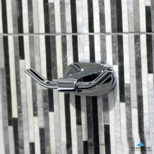 Blossom Robe Hook - Chrome BA0230101 - Luxe Bathroom Vanities Luxury Bathroom Fixtures Bathroom Furniture