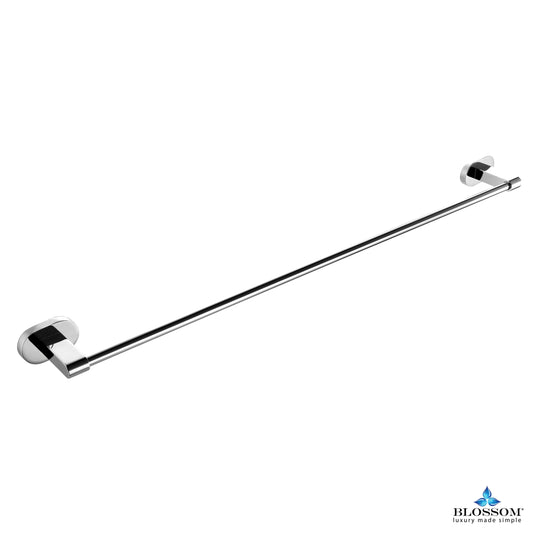 Blossom 24" Single Towel Bar - Chrome BA0230601 - Luxe Bathroom Vanities Luxury Bathroom Fixtures Bathroom Furniture