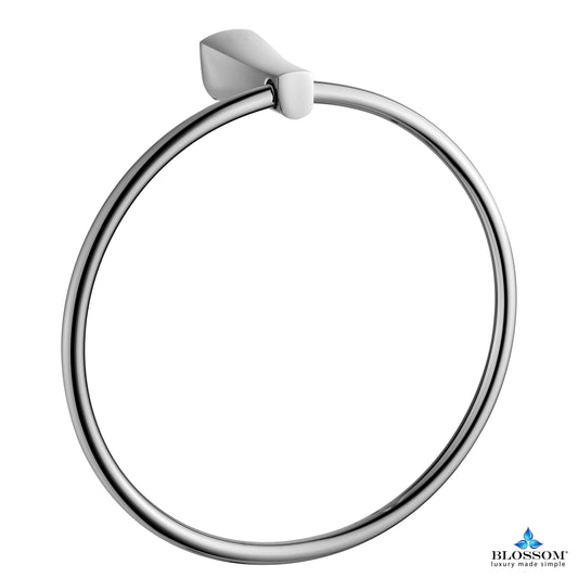 Blossom Towel Ring - Chrome BA0240401 - Luxe Bathroom Vanities Luxury Bathroom Fixtures Bathroom Furniture