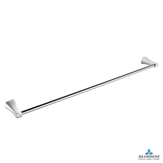 Blossom 24" Single Towel Bar - Chrome BA0240601 - Luxe Bathroom Vanities Luxury Bathroom Fixtures Bathroom Furniture