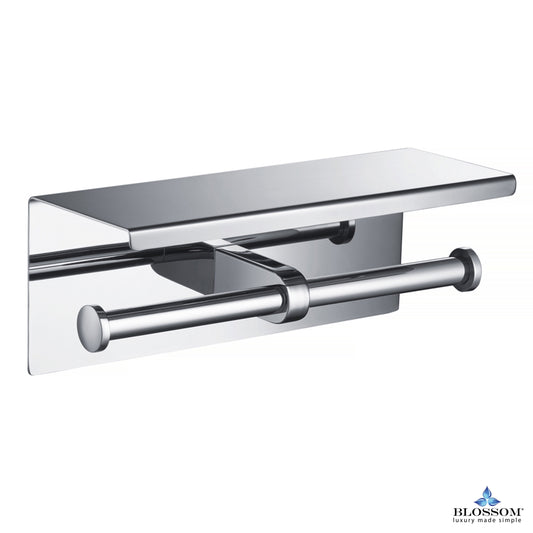 Blossom Double Toilet Tissue Holder - Luxe Bathroom Vanities Luxury Bathroom Fixtures Bathroom Furniture