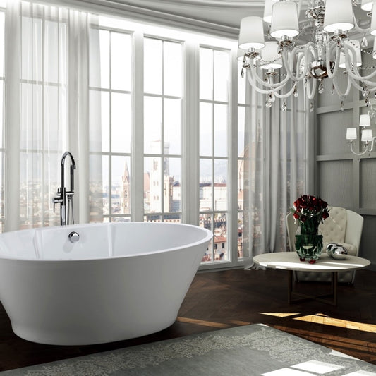 Lecce 67 inch Freestanding Bathtub - Luxe Bathroom Vanities