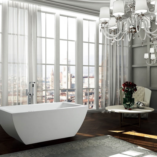Livorno 59 inch Freestanding Bathtub - Luxe Bathroom Vanities