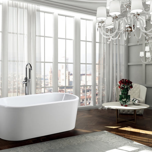 Padua 63 inch Freestanding Bathtub - Luxe Bathroom Vanities