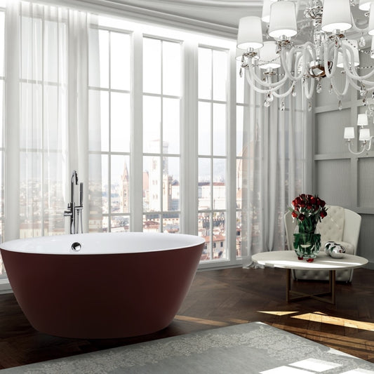 Prato 59 inch Freestanding Bathtub - Luxe Bathroom Vanities