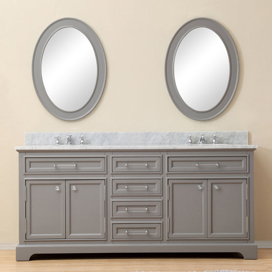 Water Creation 72 Inch Double Sink Bathroom Vanity From The Derby Collection - Luxe Bathroom Vanities