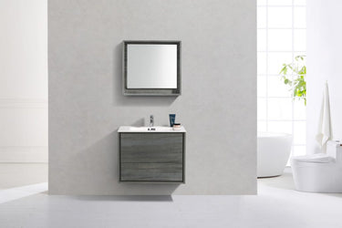 Kubebath DeLusso 30" Wall Mount Modern Bathroom Vanity - Luxe Bathroom Vanities