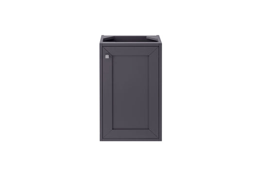 James Martin Chianti 16" Mineral Grey Single Vanity Cabinet (Cabinet Only) - Luxe Bathroom Vanities