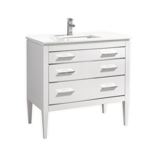 Kubebath Eiffel 36'' Vanity Counter Top - Luxe Bathroom Vanities