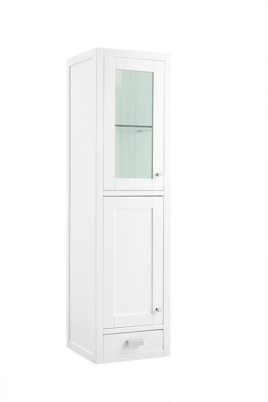 James Martin Addison 15" Depth  Grand Tower Hutch - Left - Luxe Bathroom Vanities