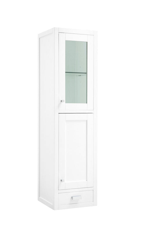 James Martin Addison 15" Depth  Grand Tower Hutch - Right - Luxe Bathroom Vanities