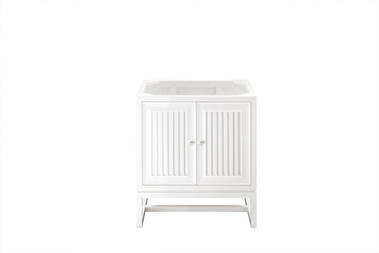 James Martin Athens 30" Single Vanity Cabinet (Cabinet Only) - Luxe Bathroom Vanities