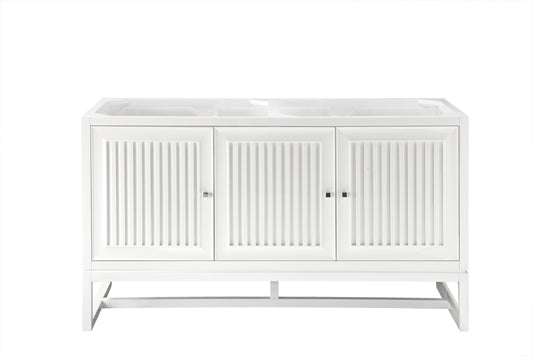 James Martin Athens 60" Double Vanity Cabinet (Cabinet Only) - Luxe Bathroom Vanities