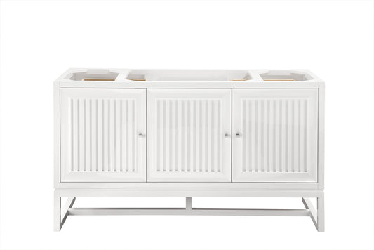 James Martin Athens 60" Single Vanity Cabinet (Cabinet Only) - Luxe Bathroom Vanities