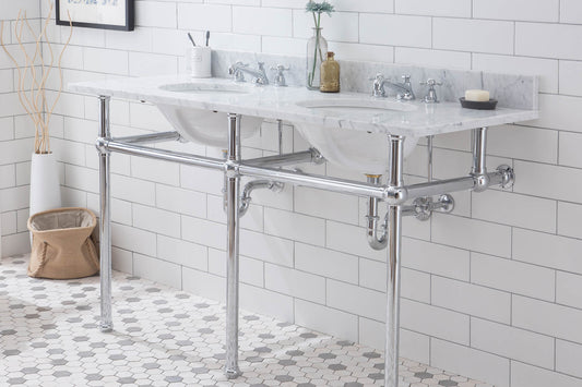 Water Creation Embassy 60 Inch Wide Double Wash Stand Only - Luxe Bathroom Vanities