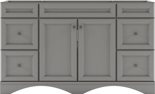 Virtu USA Talisa 60" Single Cabinet in White - Luxe Bathroom Vanities