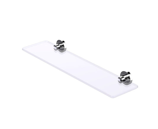 Eviva Klim Glass Shelf Round Design Wall Mount (Brushed Nickel) Bathroom Accessories - Luxe Bathroom Vanities Luxury Bathroom Fixtures Bathroom Furniture