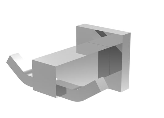 Eviva Jazzy Double Robe Bathroom Hook (Brushed Nickel) Accessories - Luxe Bathroom Vanities Luxury Bathroom Fixtures Bathroom Furniture