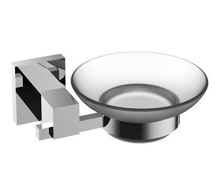 Eviva Panera Frosted Glass Soap Dish, Holds As a Wall Mount  Bathroom Soap Holders - Luxe Bathroom Vanities Luxury Bathroom Fixtures Bathroom Furniture