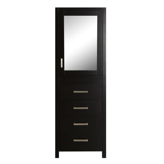 Eviva New York 24" Side/Linen Bathroom Cabinet Storage - Luxe Bathroom Vanities Luxury Bathroom Fixtures Bathroom Furniture