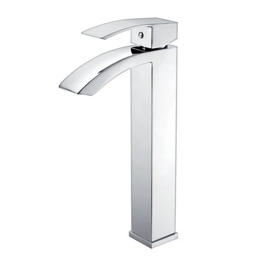Eviva Pure Vessel Mount Single Hole One Handle Bathroom Faucet in Chrome Finish - Luxe Bathroom Vanities Luxury Bathroom Fixtures Bathroom Furniture