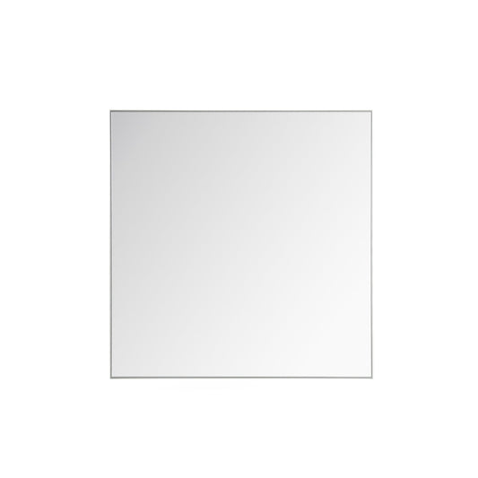 Eviva Sax® 30" Brushed Chrome Metal Frame Bathroom Wall Mirror - Luxe Bathroom Vanities Luxury Bathroom Fixtures Bathroom Furniture