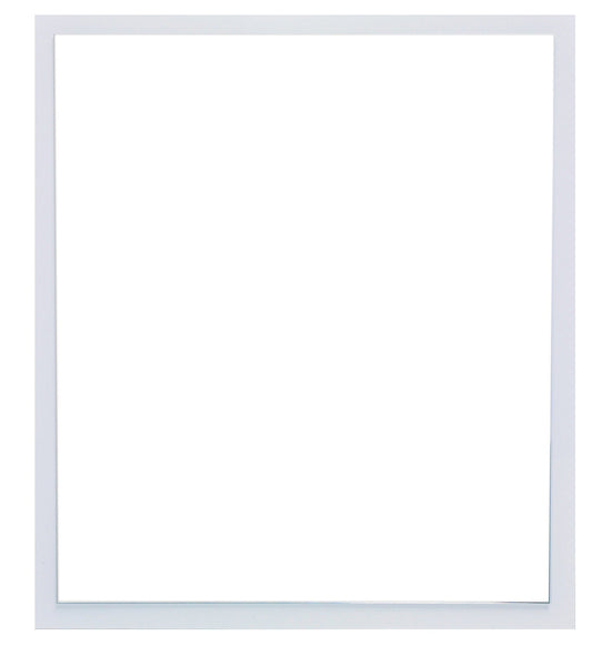 Eviva Reflection 31.5" White Full Framed Bathroom Wall Mirror - Luxe Bathroom Vanities Luxury Bathroom Fixtures Bathroom Furniture