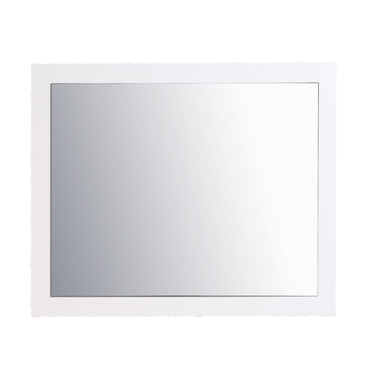 Eviva Sun 36" Glossy White Full Framed Bathroom Wall Mirror - Luxe Bathroom Vanities Luxury Bathroom Fixtures Bathroom Furniture