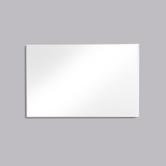 Eviva Sax 48 in. Polished Chrome Framed Bathroom Wall Mirror - Luxe Bathroom Vanities Luxury Bathroom Fixtures Bathroom Furniture