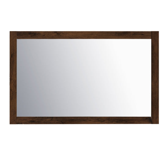 Eviva Sun 48" Rosewood Full Framed Bathroom Wall Mirror - Luxe Bathroom Vanities Luxury Bathroom Fixtures Bathroom Furniture