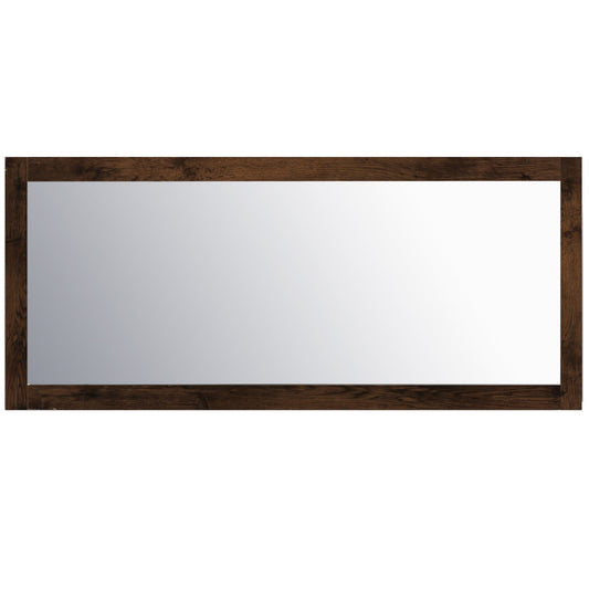 Eviva Sun 72" Rosewood Full Framed Bathroom Wall Mirror - Luxe Bathroom Vanities Luxury Bathroom Fixtures Bathroom Furniture