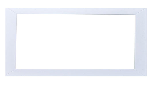 Eviva Sun 60" White Framed Bathroom Wall Mirror - Luxe Bathroom Vanities Luxury Bathroom Fixtures Bathroom Furniture