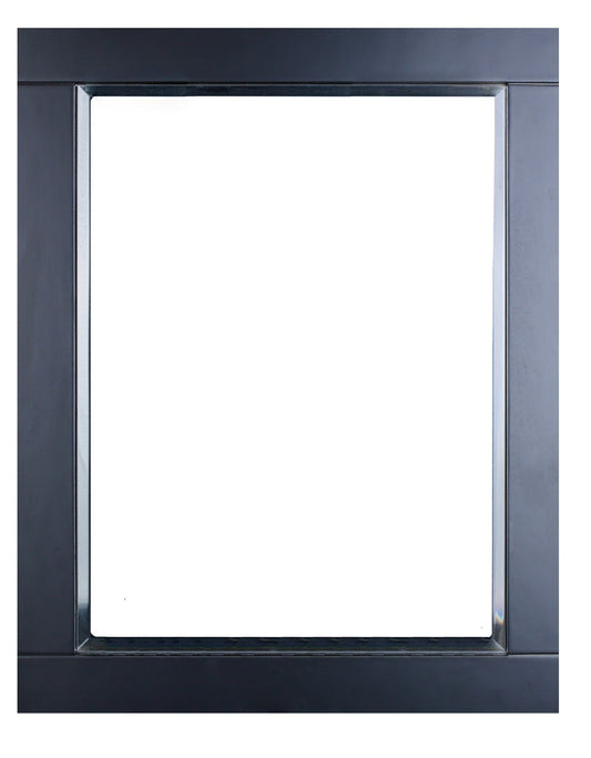Eviva Aberdeen 24" Espresso Framed Bathroom Wall Mirror - Luxe Bathroom Vanities Luxury Bathroom Fixtures Bathroom Furniture