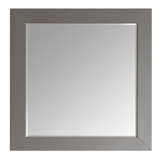 Eviva Aberdeen 36" Grey Framed Bathroom Wall Mirror - Luxe Bathroom Vanities Luxury Bathroom Fixtures Bathroom Furniture
